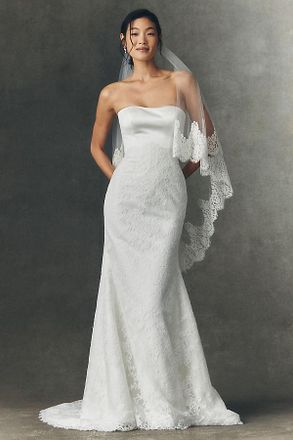 Pronovias x Anthropologie Weddings Sandey Strapless Wedding Gown