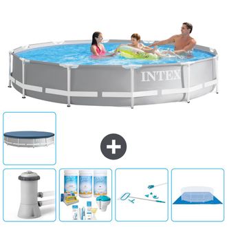 Intex Piscina Prism Frame Redonda - 366x76 Cm - 8-piezas S21196