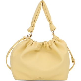 Mali + Lili Nala Recycled Vegan Leather Hobo Crossbody Bag in Butter at Nordstrom