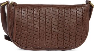 Lucky Brand Ziah Leather Crossbody Bag in Dark Cappuccino Goat Ddm Le at Nordstrom Rack