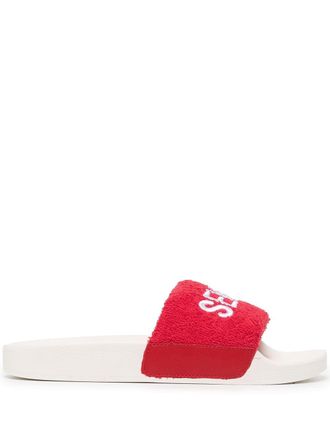Senso Elly logo-embroidered slides - women - Cotton - 36