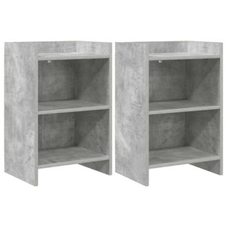 vidaXL Mesas De Noche 2 Pcs Gris Hormig&oacute;n 40 X 30 X 60 Cm Vidaxl