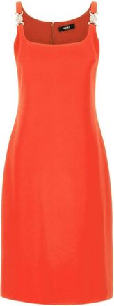 Versace Korte Jurk - Dames - Korte kleedjes - Oranje - L - Kleedjes