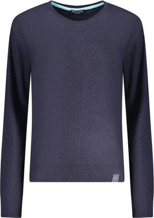 North Sails Trui met ronde hals - Heren - Ronde hals truien - Blauw - S - Wol - Truien & Vesten