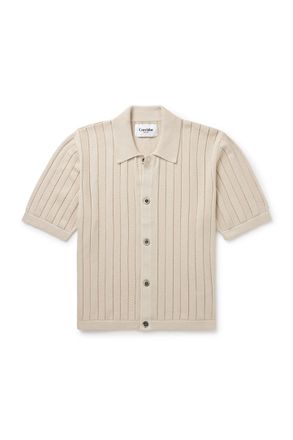 Corridor Pointelle-Knit Organic Cotton Shirt