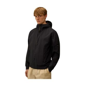 C.P. Company Light Jackets, male, Blue, Size: XL Hooded Zip Jacket