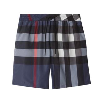 Burberry Guildes Check Swim Trunks