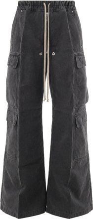 Rick Owens Gravel Double Cargo Jumbo Belas Wide-Leg Pants