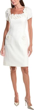 Teri Jon by Rickie Freeman Crepe 3D Mini Dress