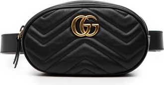 Gucci Pre-owned Gucci GG Marmont Matelasse Leather Belt Bag Ladies 476434.52504