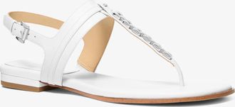 Michael Kors Marcia Embellished Leather Sandal