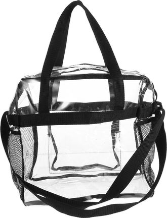 Yarnow Large Jelly Shoulder Bag Pvc One-shoulder Schoolbag Crossbody Bag Large Capacity Trendy Pouch for Travel and Daily Use