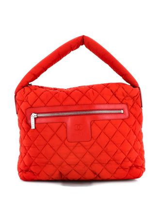 Chanel Coco Cocoon Quilted Nylon Medium hobo bag - Rosso