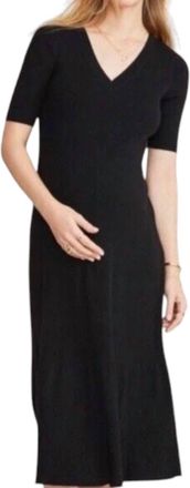 Hatch Vivienne Maternity Dress In Black