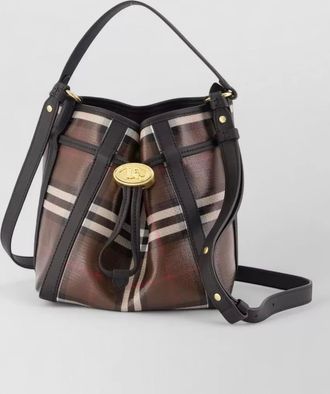Burberry mini cotton bucket bag