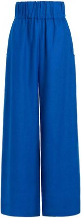 Bondi Born Womens Universal Linen Trousers In Sapphire