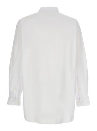 ERL Striped Woven Cotton Shirt - White