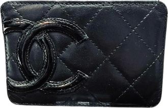 Chanel Pre-owned Wallets, female, Black, Size: ONE SIZE Pre-owned Leather Wallet