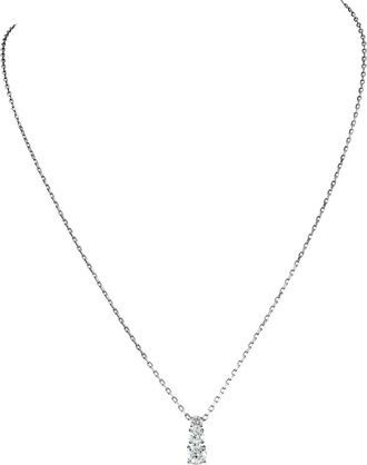 Swarovski Attract Trilogy Ladies Rhodium Plated Necklace