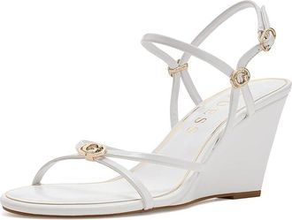 Guess Devve Womens Wedge Shoes White Patent : 6.5 M, Synthetic