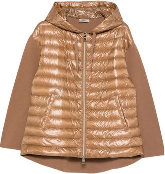 Herno Hooded Quilted Jacket - female - Herno - Down Jackets - Brown - 3XL - Jackets