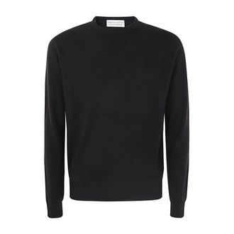 FILIPPO DE LAURENTIIS Round-neck Knitwear, male, Brown, L, Casual Round Neck Long Sleeve Top