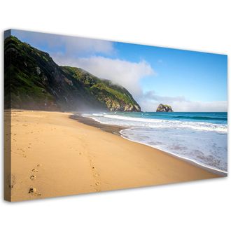 Feeby Cuadro En Lienzo, Paisaje Playa Mar Naturaleza, 120x60