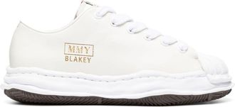 Miharayasuhiro Blakey leather sneakers - men - Rubber/Calf Leather/Calf Leather - 41 - Neutrals
