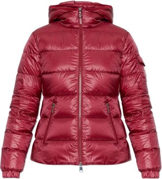 Moncler Glesse Down Jacket - Dames - Gewatteerde jassen - Rood - XL - Leer - Jassen