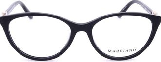 Guess Ladies Black Cat Eye Eyeglass Frames GM50023-1