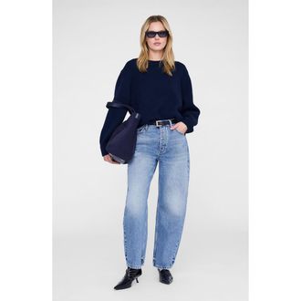 Anine Bing Roni Sweater in Midnight Blue at Nordstrom, Size Medium