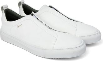 Gernie NYC 33 Laceless Low Top Sneaker in White Grainy at Nordstrom Rack, Size 10.5