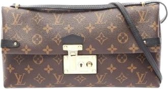 Louis Vuitton Pre-owned Sac Triangle PM Monogram Schoudertas - Dames - Vintage Schoudertas - Bruin - ONE Size - Leer - Vintage