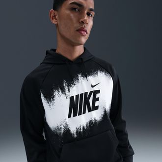 Nike Mens Therma-FIT Fleece Hoodie in Black | HV4062-010