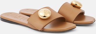 Loewe Pebble leather slides
