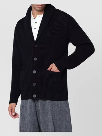 Drumohr merino wool cardigan shawl collar