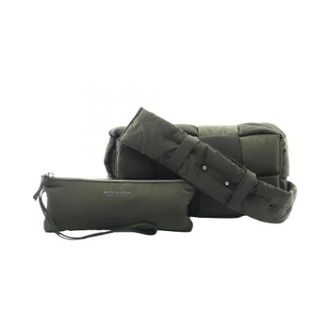 Bottega Veneta unisex, Pre-owned, Groen, Maat: ONE Size Nylon