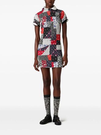 Miu Miu Patchwork Poplin Mini-dress