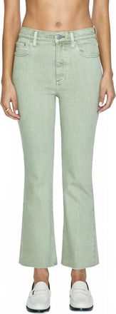 Pistola Denim Lennon High Rise Boot Crop Jeans In Sage Snow