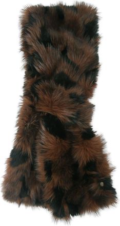 Kurt Geiger Womens Poppy Scarf - Brown Fabric - One Size