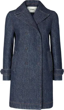 Fendi Mujer, Abrigos, Azul, Talla: M