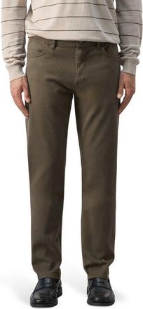 Mango Patrick Slim Fit Ultra Soft Touch Jeans in Khaki Green at Nordstrom, Size 34
