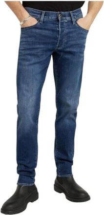 G-Star Jeans, Heren, Blauw, W31 L32, Leer, Slim-fit Jeans