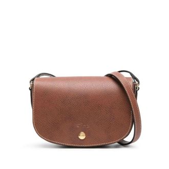 Longchamp Crossbody Bag Epure With Magnetic Closure Brown Leather For Women Calf