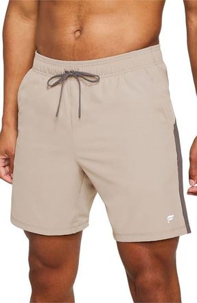 Fabletics Mens The O2 Run Short 7in in Brutalist Khaki/taupe Slate at Nordstrom, Size Xx-Large