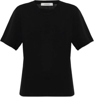 Christophe Lemaire T-shirt met ronde hals - Dames - T-shirts - Zwart - M - Katoen - Tops