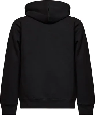 Carhartt Work in Progress Mens Zip-Up Hoodie Black Cotton Sweatshirts Sweater