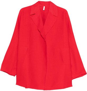 Boboutic Langer Blazer aus Baumwolle und Leinen