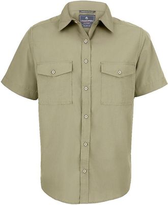 Craghoppers Expert Kiwi overhemd met korte mouwen voor heren (Kiezelsteentjes)