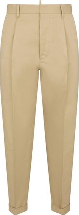 Dsquared2 Cool Guy tapered-leg trousers - men - Cotton/Cotton/Elastane - 46 - Neutrals